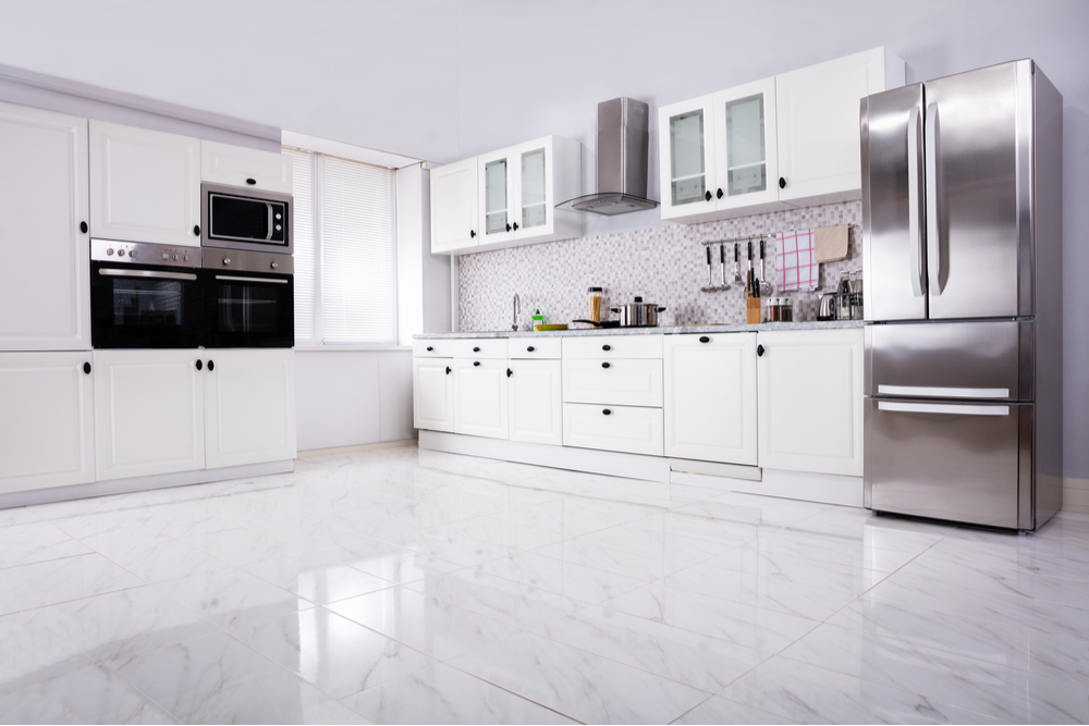 Deep Cleaned White Kitchen
