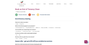 Book a cleaner online